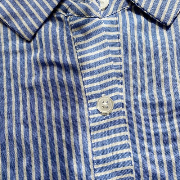 Mind Code NWOT Women's Sleeveless Stripes Tunic Shirt, Blue, Size S/L - Picture 9 of 11